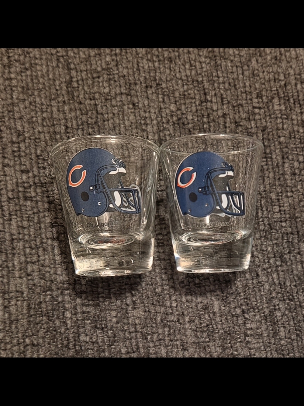Chicago Bears NFL Helmet Shot Glasses - Set of 2